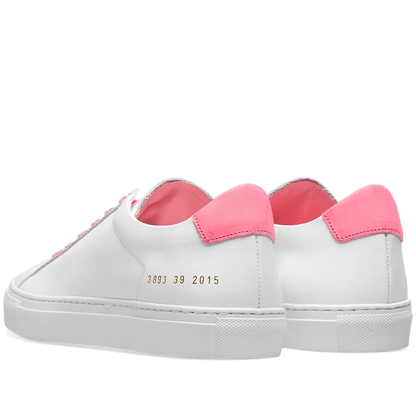 Woman by Common Projects Retro Low Fluro White & Pink