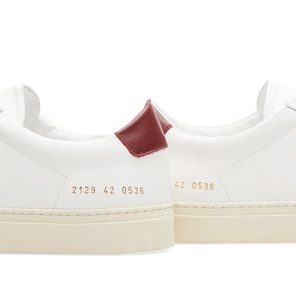 Common Projects Achilles Retro Low White & Burgundy