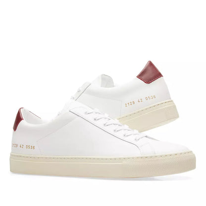Common Projects Achilles Retro Low White & Burgundy