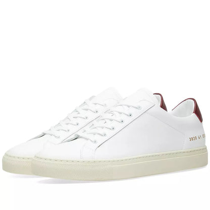 Woman by Common Projects Original Achilles Retro Low White & Burgundy