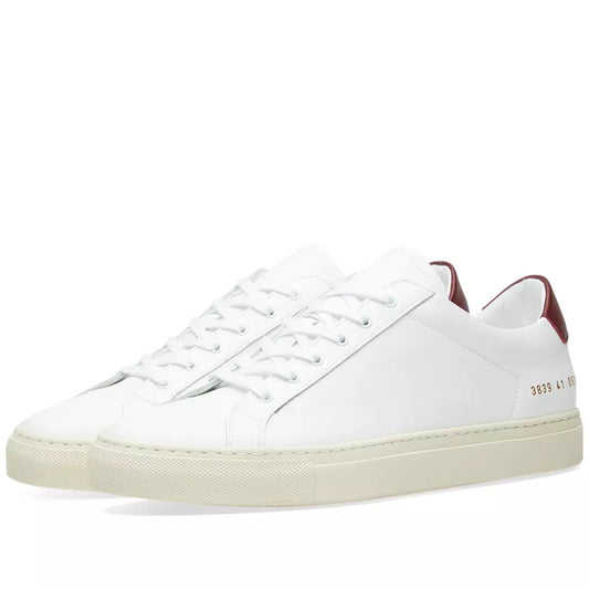 Woman by Common Projects Original Achilles Retro Low White & Burgundy