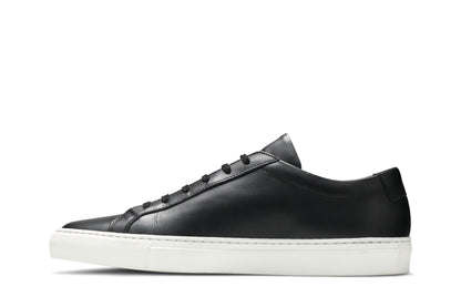 Common Projects Achilles Low Black with white sole, inner side view