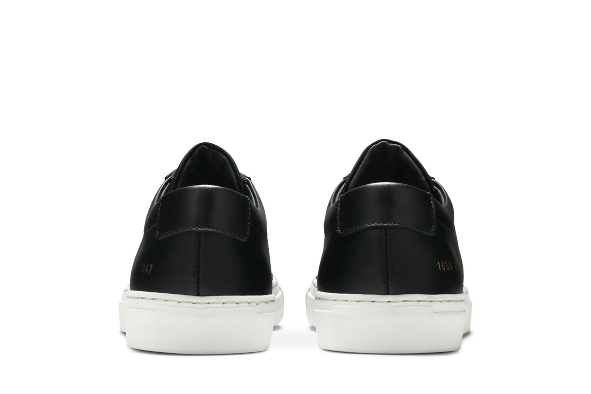 Common Projects Achilles Low Black, rear view of the pair