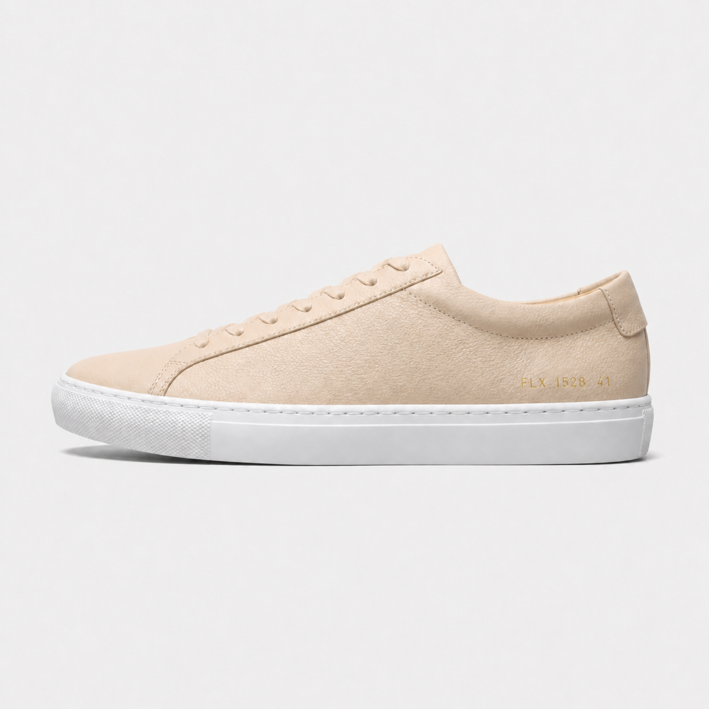 Blush / White Sole classic leather low-top sneaker side view