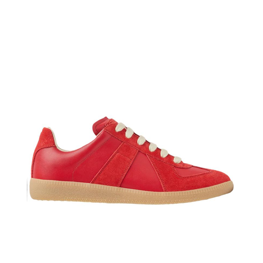 Maison Margiela Men's Rouge Leather & Suede Sneakers