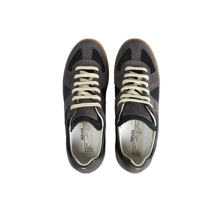 Maison Margiela Replica Black Dark Grey Suede