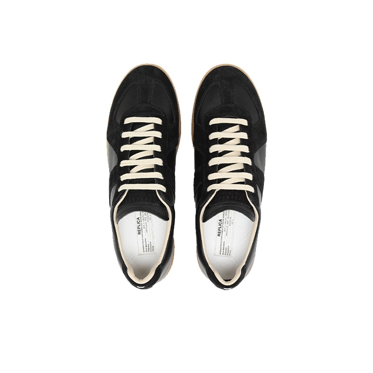 Woman by Maison Margiela Replica Black Black Suede Beige Interior Rubber Sole