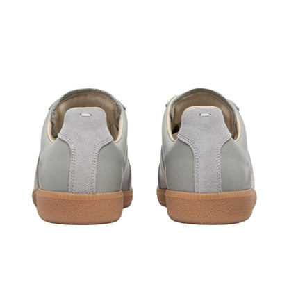 Maison Margiela Men's Grey Leather & Suede Sneakers