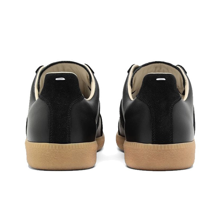 Maison Margiela Replica Black Black Suede Beige Interior Rubber Sole